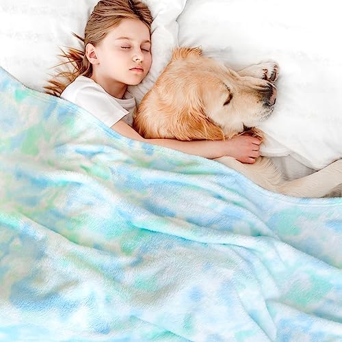 MUGD Sage Green Throw Blanket - Soft Fuzzy Fleece Blanket for Couch Bed, Cozy Gifts for Women, Girls, Spring Room Decor, 50x70 Inches