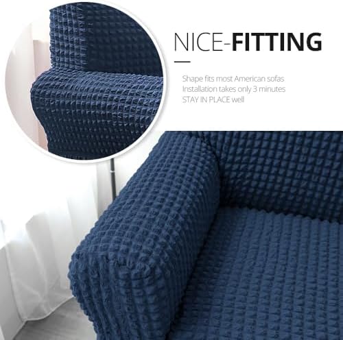 NICEEC Loveseat Covers Washable Love Seat Couch Covers Slipcover with Skirt