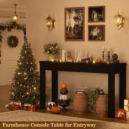 Armocity Console Table for Entryway, 47" Farmhouse Sofa Tables Narrow Long