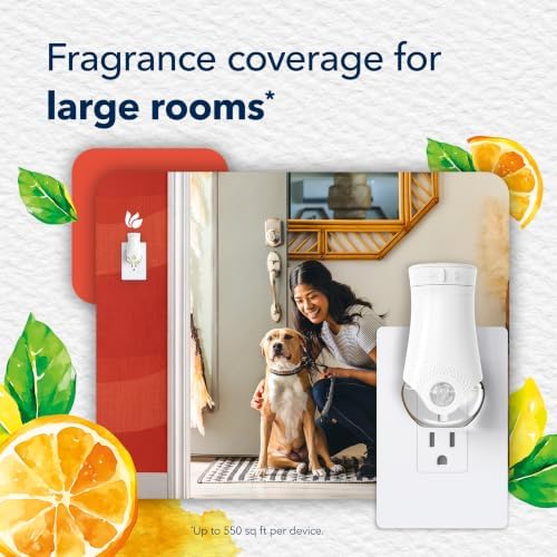 Glade PlugIns Air Freshener Refills, Coastal Sunshine Citrus, 5 Count