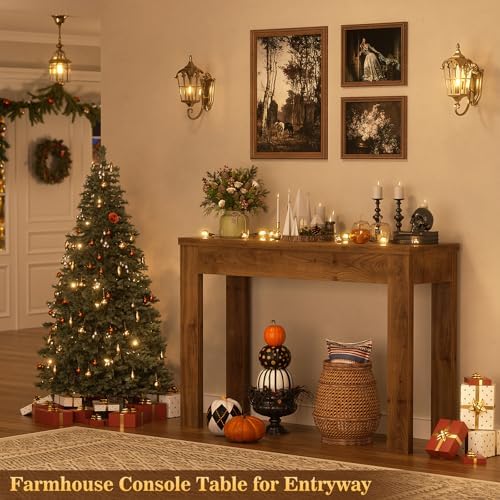 Armocity Small Console Table for Entryway, 32" Farmhouse Narrow Sofa Table