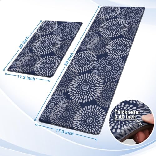 LuxStep Kitchen Mats for Floor,Cushioned Rug Anti-Fatigue for Kitchen Decor