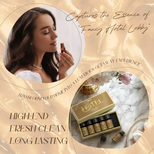 ARVIDSSON Hotel Diffuser Oils Gift Set - Hotel Essential Oils for Diffuser, Luxury Fragrance Oils Inspired by 5 Star Hotels Scent, Gift for Women and Men