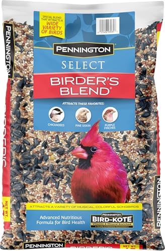 Pennington Select Birder's Blend, Bird Seed for Outside Feeders, 15 lbs.