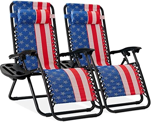 Best Choice Products Zero Gravity Chair Recliner, American Flag