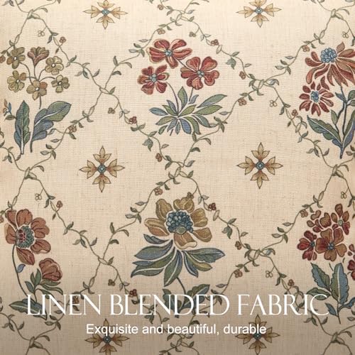 patdrea Designer French Vintage Throw Pillow Cover,18"x18"