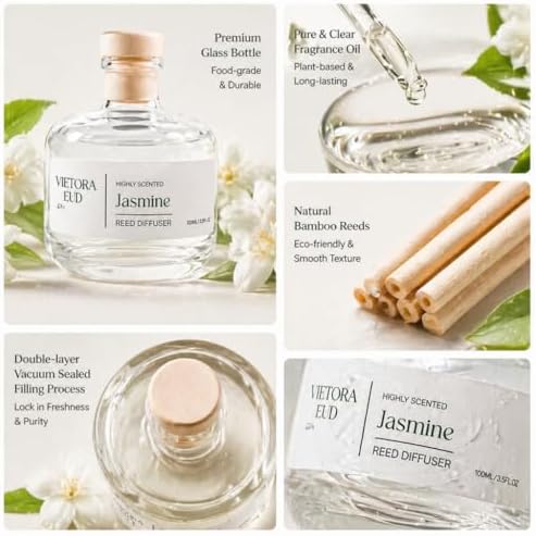 Jasmine Reed Diffuser, 3.5 Fl Oz