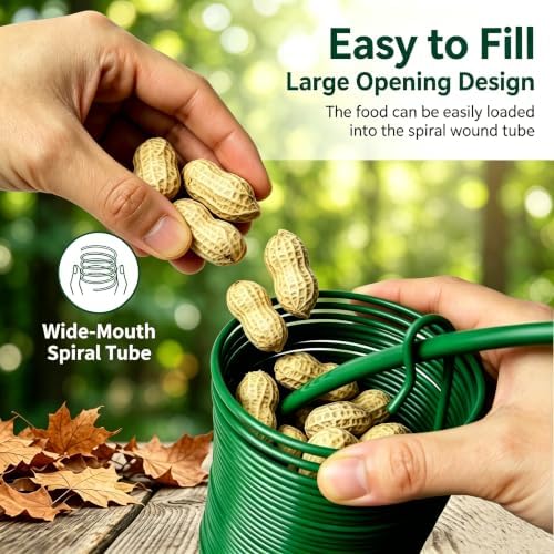 ROSSGO Pack of 2 Peanut Bird Feeder, Outdoor Peanut Wreath Bird Feeder