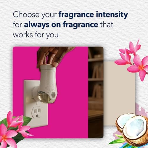 Glade PlugIns Air Freshener Refills, Exotic Tropical Blossoms, 10 Count
