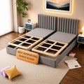 Premium 38mm Split Wood Bunkie Board Twin XL Size Bed Frames - 2-Piece Under Mattress Support Board, Fully Assembled, Fabric Ventilation Cover - Replaces Wooden Slats or Box Spring(Pack of 2)