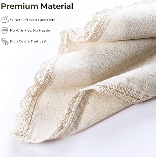 Ramanta Home Natural Coth Napkins Set of 12 20X20 Inches