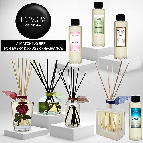 Reed Diffuser Set - Mahogany Teakwood Scented Diffuser with Sticks