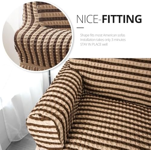 NICEEC Arm Chair Covers Armchair Covers Universal Slipcovers with Skirt