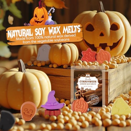 SALKING Halloween Scented Wax Melts, Fall Soy Wax Cubes for Wax Melt Warmer
