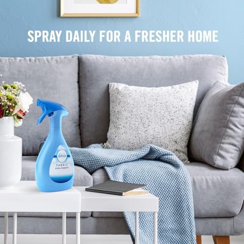 Febreze Fabric Spray Air Freshener, Odor-Fighting Fabric Refresher, Sneaker Balls Alternative, Couch Cleaner, Linen Spray, Multi-Use, Extra Strength Scent, 23.6 fl oz