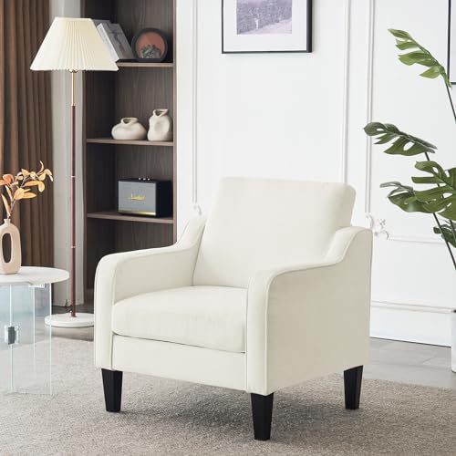 VINGLI Accent Chair, Chenille Upholstered Armchair, 380 LBS, Living Room