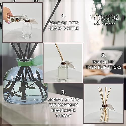 English Pear & Bergamot Diffuser Oil - Luxury Essential Oils for Diffuser Refill & Air Freshener Room Spray - Long-Lasting & Natural Home Fragrance, Scented Oil for Diffusers, USA Made, 4oz