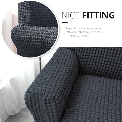 NICEEC Loveseat Covers Washable Love Seat Couch Covers Slipcover with Skirt