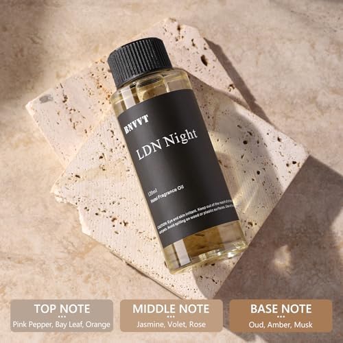 Hotel Diffuser Oil LDN Night - The Iconic 5-Star Hotel Coastal Blend - Lemon Bergamot Sea Breeze - 120 mL Premium Fragrance Oil for Ultrasonic and Waterless Diffusers and Crafting