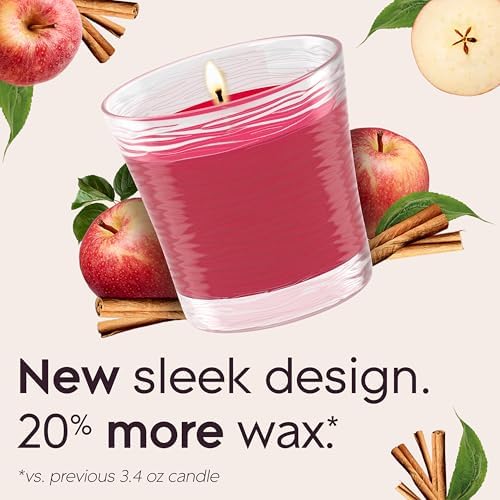 Glade 1-Wick Scented Candle Jar, Apple Cinnamon, 2 Count