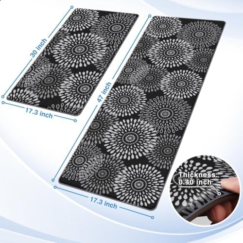 LuxStep Kitchen Mats for Floor,Cushioned Rug Anti-Fatigue for Kitchen Decor