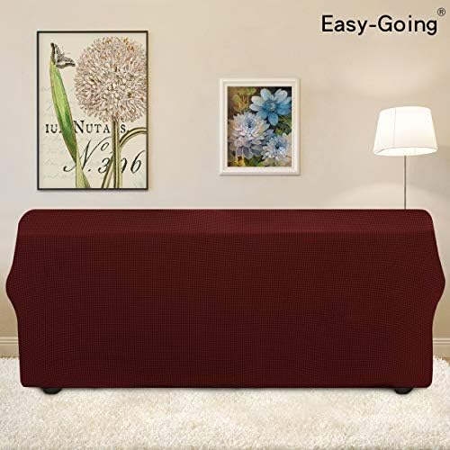 Easy-Going Stretch 4 Seater Oversized Sofa Couch Cover Wine