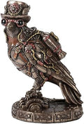 Veronese Design 5 1/2 Inch Steampunk Ravencroft Rocket Fuel Resin Sculpture Cold Cast Bronze Finish