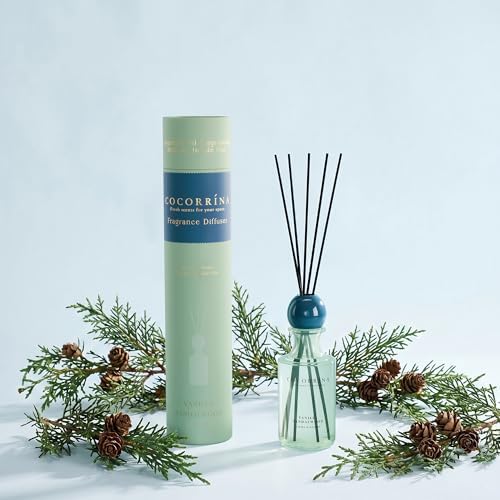 COCORRÍNA Reed Diffuser 8.5 oz Large Capacity Vanilla Sandalwood Scent