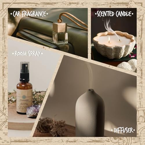 Farmhouse Essential Oils Set for Diffusers for Home, Soap & Candle Making Scents, Roasted Chestnuts,Buttery Toffee, Garden Herbs, Cozy Linen, Maple Syrup, Weathered Wood, 6x10ml