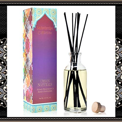 Urban Naturals Reed Diffuser Set, Moroccan Amber - Bathroom Shelf Décor