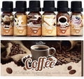 Coffee Fragrance Oil Set, Premium Essential Oils for Diffusers for Home, Blueberry Muffin, Café Mocha, Hot Chocolate, Coffee and More, Candle Scents for Candle Making, DIY Soaps, Aromatherapy