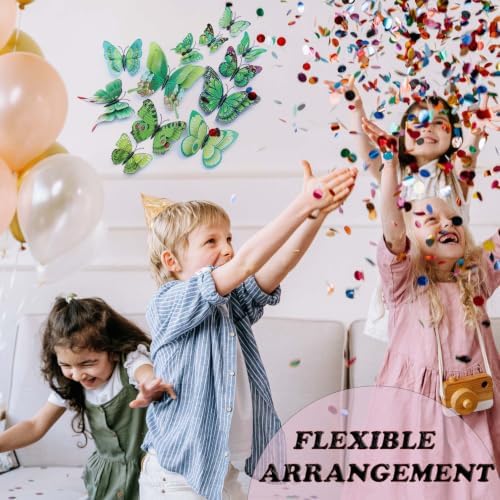 OPSEAM 3D Butterfly Wall Decor Butterfly Decorations Stickers with Magnets