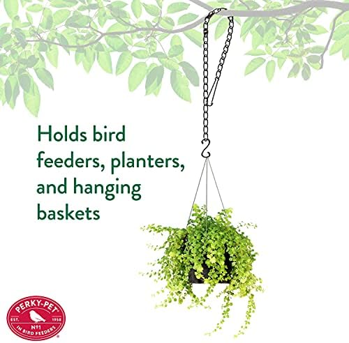 Perky-Pet 33 in Hanging Chain for Bird Feeders - Easily Hang Bird Feeders from Tree Branches, 65T - 33" long & holds up to 16 lb - Rust Resistant Chain