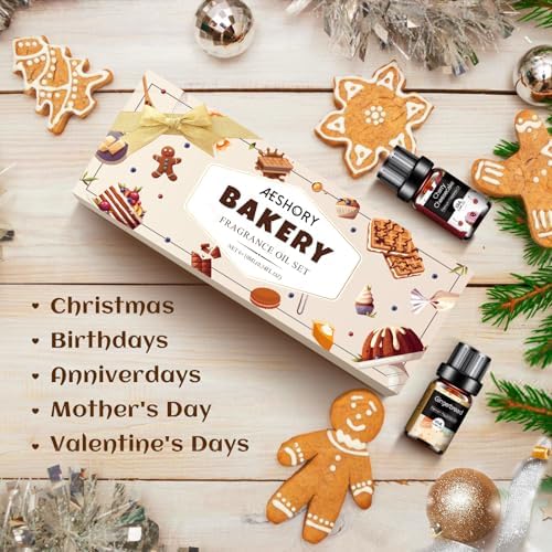 Bakery Essential Oils Set for Diffusers for Home, Fragrance Oil Autumn Set