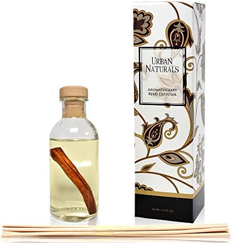 Urban Naturals Reed Diffuser Set, Cinnamon Vanilla - Bathroom Shelf Décor