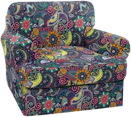 NILUOH 2-Piece T-Cushion Armchair Slipcover, Stretch Chair Cover with Separate Seat Cushion Cover, Soft Washable Furniture Protector for Living Room