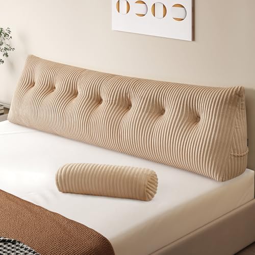 Z-hom Headboard Pillow, Wedge Backrest Cushion, King Size,ONE Roll Pillow