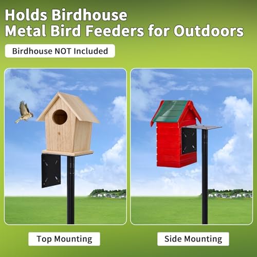 4 in 1 92 Inch Bird Feeder Pole with Squirrel Baffle