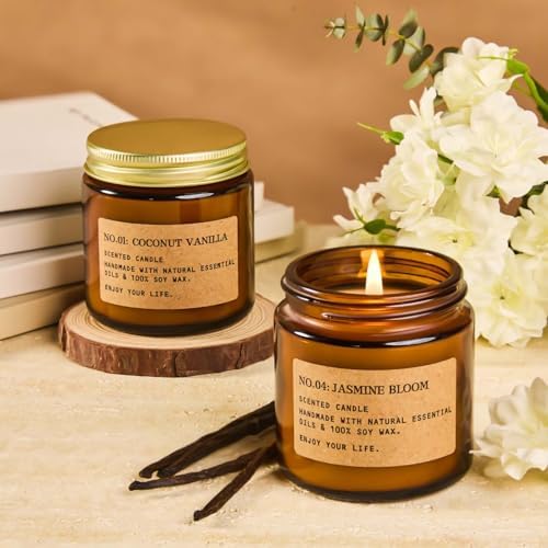 Candles for Home Scented, 6 Pack 3.5 Oz Soy Wax Candles Gifts Sets
