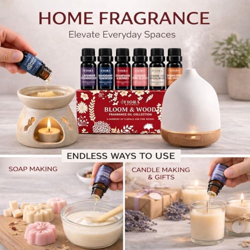 Premium Fragrance Oil Set for Candle Making, Soap, Wax Melts and Diffusers