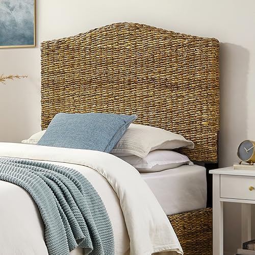 Crosley Furniture Serena Rattan Bed Headboard, Twin