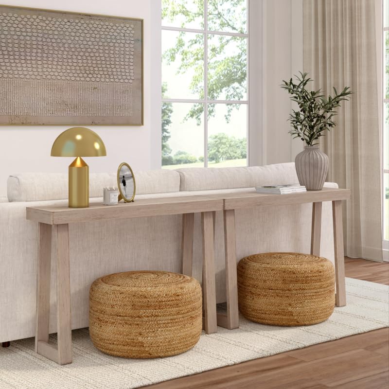 Plank+Beam Classic Console Table, 46 Inch, Seashell