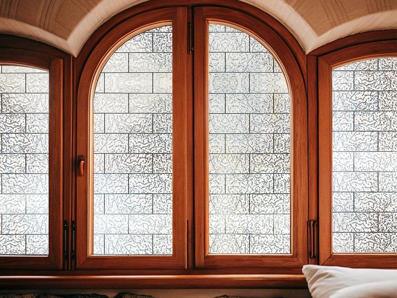 ADD.HERES Window Privacy Film, Glass Decorative Static Cling, 17.5" x 78.7"