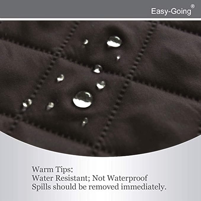 Easy-Going Reversible Couch Cover, Large Futon Sofa, Chocolate/Chocolate | - Image 5