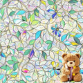 SOMWISE Rainbow Stained Glass Window Privacy Film,Heat Blocking Decor Cling