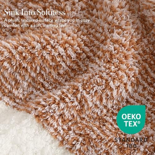 Monbix Soft Twin Blanket for Bed-Cozy Warm Reversible Knitted Blankets