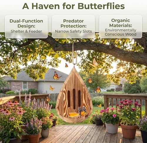 Butterfly Houses for Garden - Experience the Beauty of Nature (2pcs)
