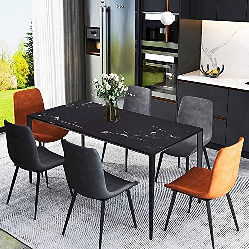 Marble Contact Paper Black Peel and Stick Wallpaper for Kitchen Countertop