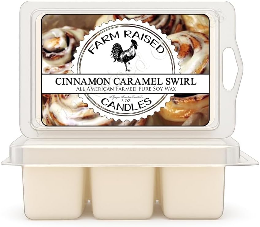 Cinnamon Caramel Swirls Soy Wax Melts, 2 Pack