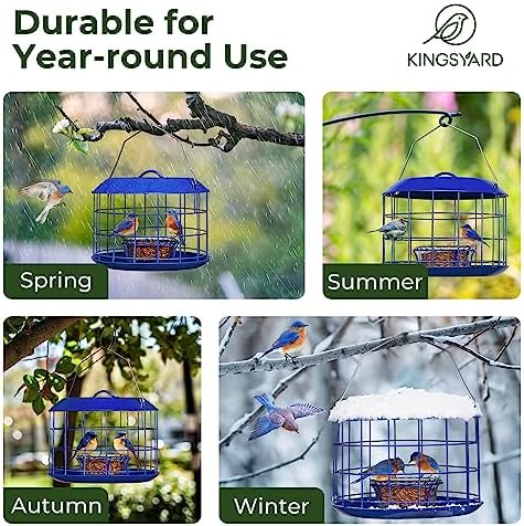 Kingsyard Bluebird Feeders for Outdoors Hanging